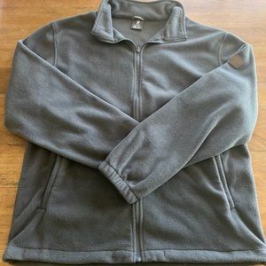 Little Donkey Andy Full Zip Outdoor Fleece Jacket Gray Mens XL X-large w/Pockets